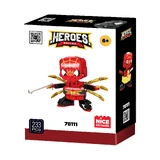 Red Mask Hero bouwset - superheld met spinnenkrachten, 215 stukjes