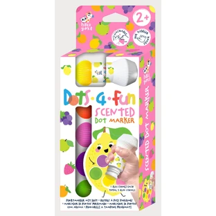 Zestaw 5 zmywalnych kariolek Dots4Fun o zapachu owocowym, Haku Yoka