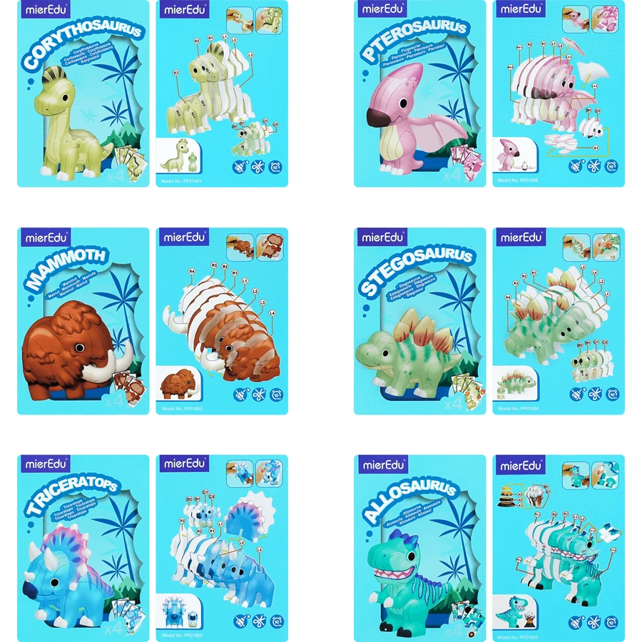 3D Stickers - Dinosaurussen