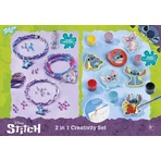 Kit de bricolage créatif 2 en 1, Créer des bracelets et des figurines en plâtre, Disney Lilo et Stitch