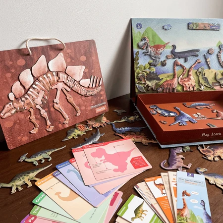 Gioco educativo magnetico - Tutto sui dinosauri
