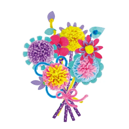 Pom Pom Kreativset - Blumenstrauß