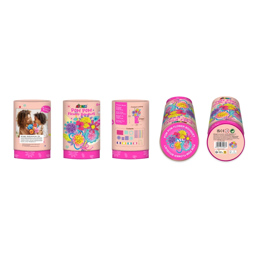 Pom Pom Kreativset - Blumenstrauß