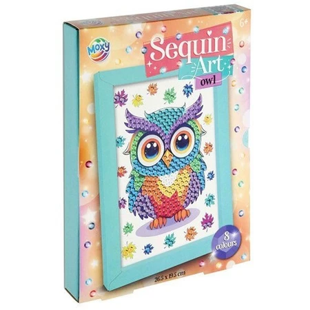 DIY creatieve set, Uil met pailletten