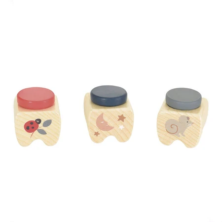 Boîte en bois pour conserver les jouets de dentition, Egmont Toys