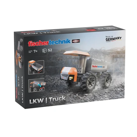 STEM Kit Baustellenfahrzeug zum Zusammenbauen und Bedienen, Fischertechnik