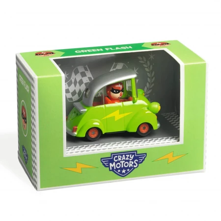 Crazy Motors Djeco-collectie, Groene flitsauto