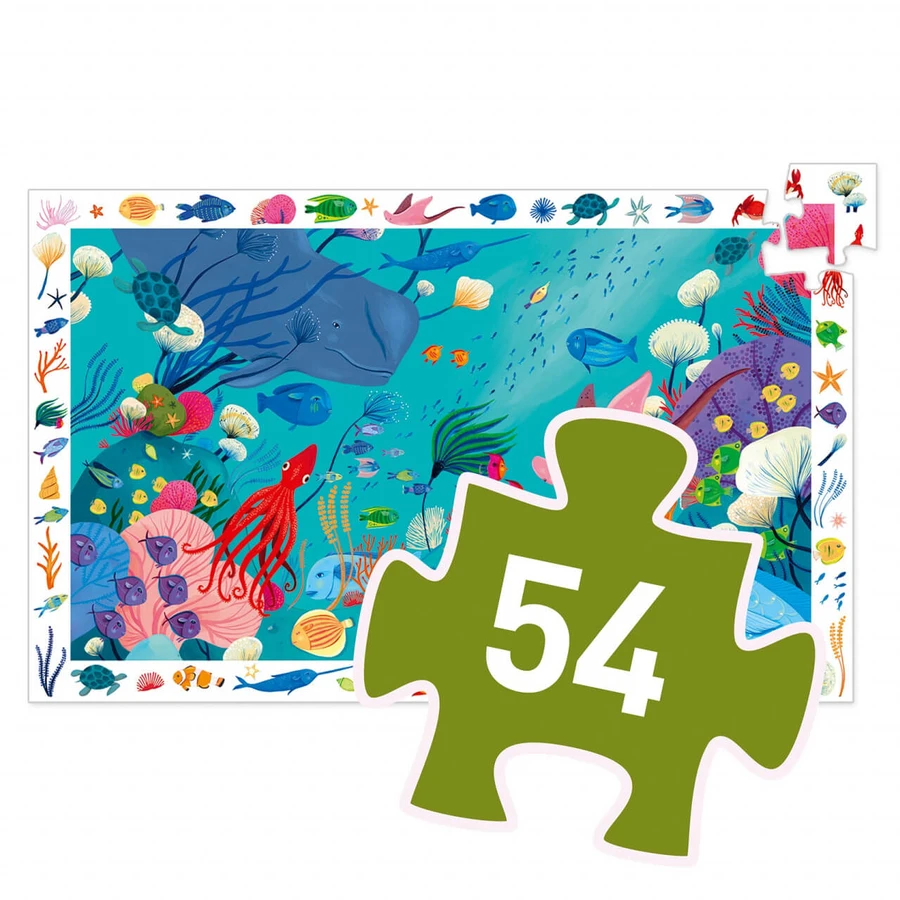Puzzle observatie Djeco, Acvatic