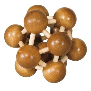 Atom 3D bambusowa gra logiczna IQ Bamboo Atom 3D