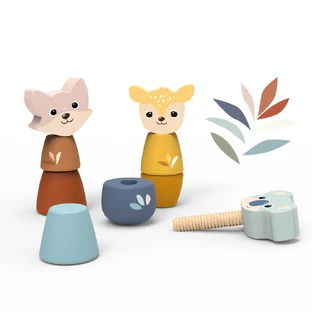 Jucarie interactiva animale cu surub, Speedy Monkey