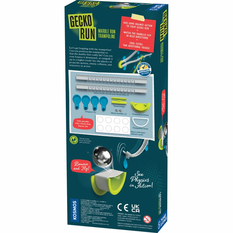 Kit trampolino STEM - estensione del percorso ad ostacoli con sfere di metallo, Thames & Kosmos