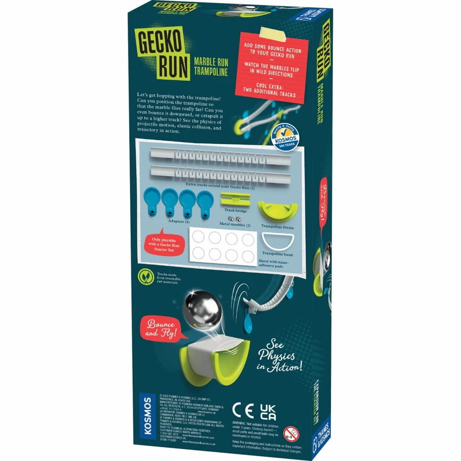 Kit trampolino STEM - estensione del percorso ad ostacoli con sfere di metallo, Thames & Kosmos