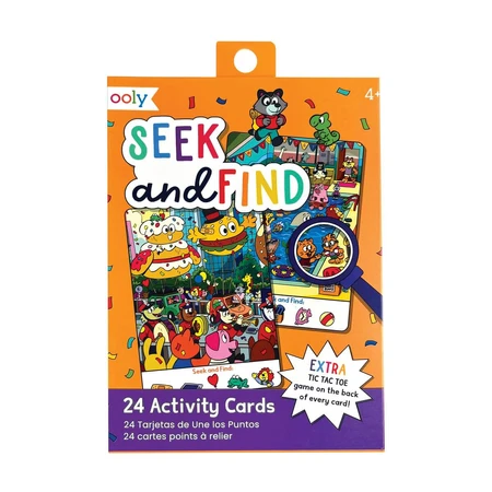 Collection of 24 cards with games and activities - Search and find