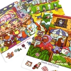 Collection of 24 cards with games and activities - Search and find