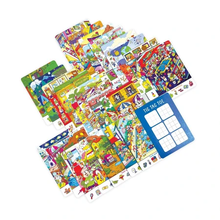 Collection of 24 cards with games and activities - Search and find