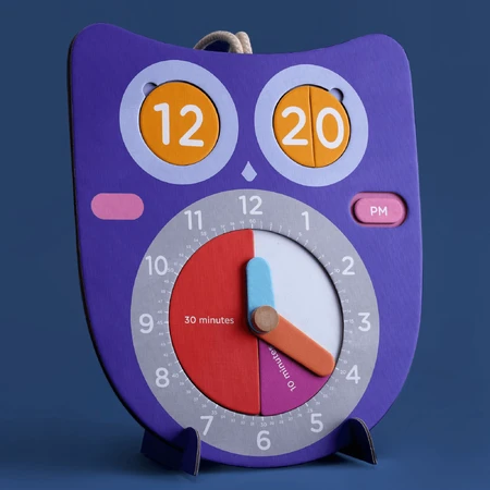 Juego de actividades educativas - Aprender el reloj