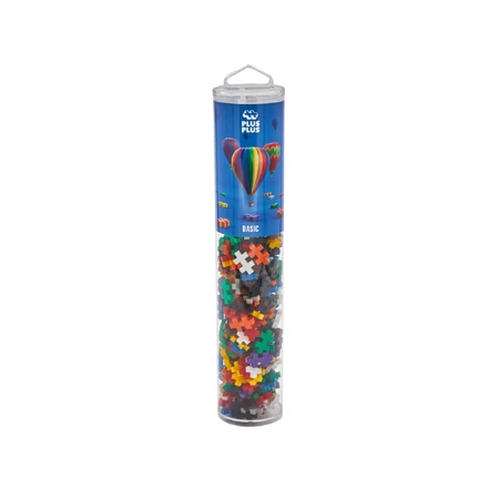 Plus-Plus bouwset, koker 240 stukjes, Basic, standaard kleuren