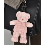Ourson - adorable porte-clés, 20 cm, rose poudré