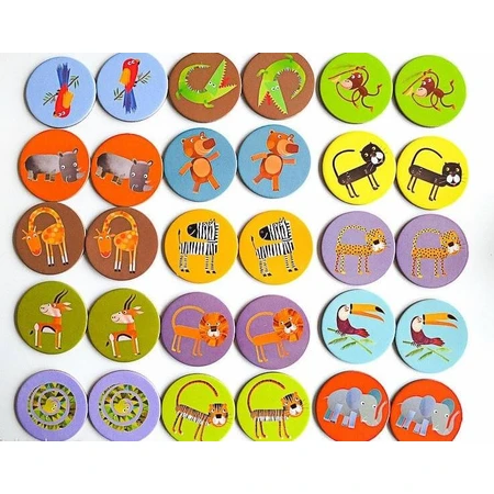 Djeco jungle dieren memory spel