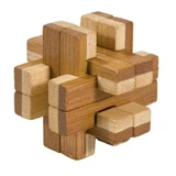 Logicaspel IQ van bamboehout in metalen doos-8