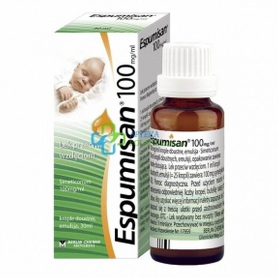 Espumisan 100 mg drops, 30 ml, Berlin-Chemie