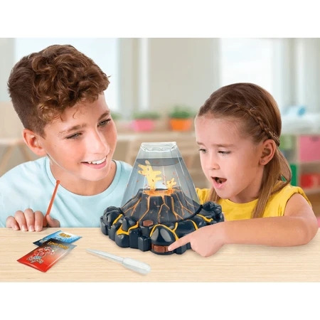 STEM Educational Set - AQUA DRAGONS® Habitat VULCAN with lava - aquarium with LED and red Aqua Dragons