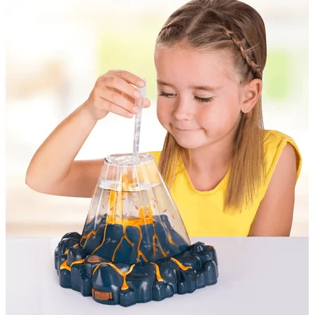 STEM Educational Set - AQUA DRAGONS® Habitat VULCAN with lava - aquarium with LED and red Aqua Dragons