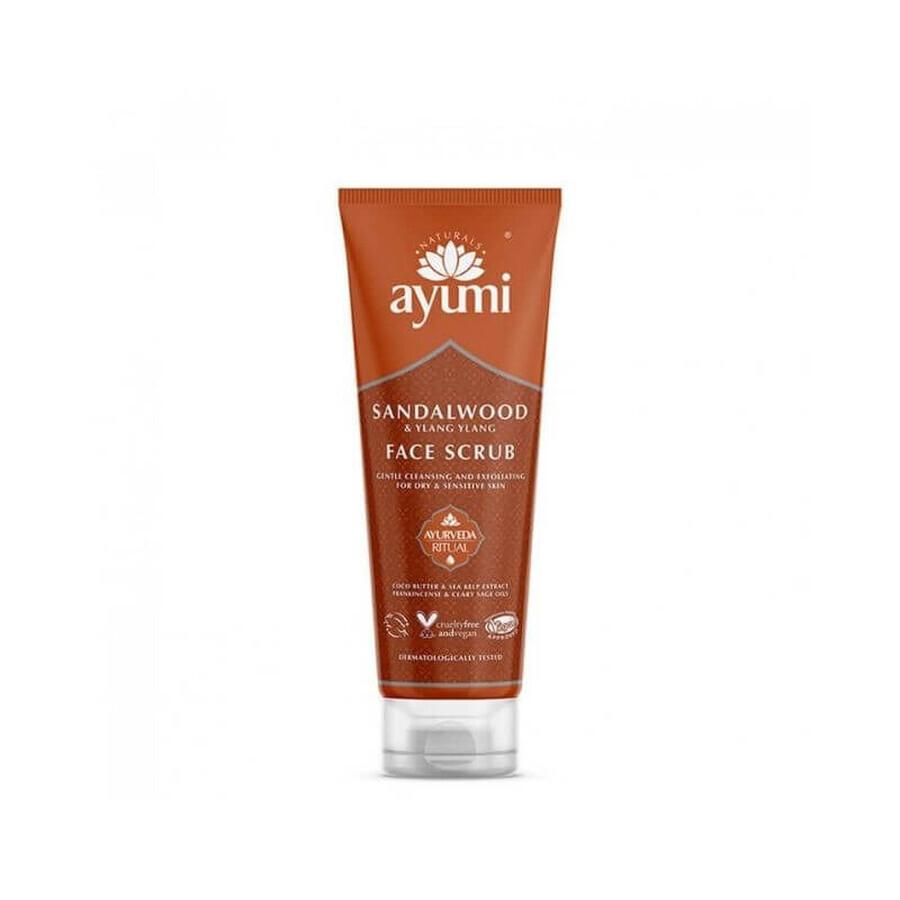 Sandelhout en Ylang Ylang gezichtsscrub x 125ml, Ayumi