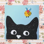 Creative diamond painting set - Mischievous - Cat