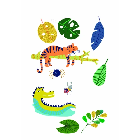 Jungle stickerset