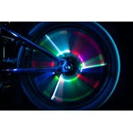 Schlauchförmige LED-Lichter für Fahrradräder, SpinBrightz, multicolor