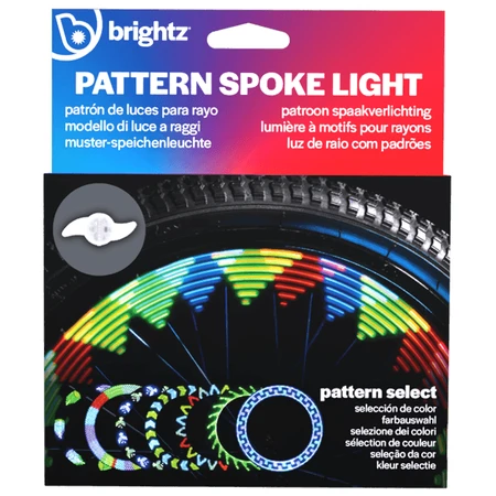 Luz LED con efectos animados para radios de bicicleta, ShapeBrightz