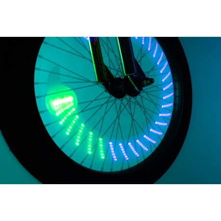 Luz LED con efectos animados para radios de bicicleta, ShapeBrightz