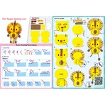 Set de cusut DIY - decoratiune topper pentru creion - Leu