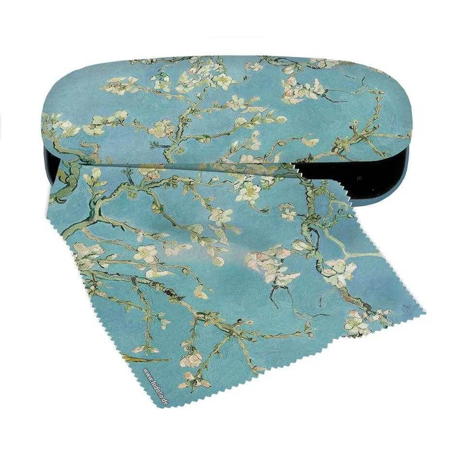 Van Gogh Almond Bossom, Fridolin étui à lunettes avec textile et protection