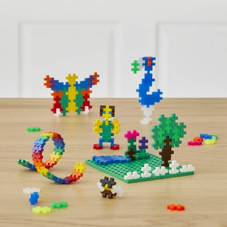 Juego de construcción Plus-Plus, 600 piezas, portátil, en caja metálica, colores estándar