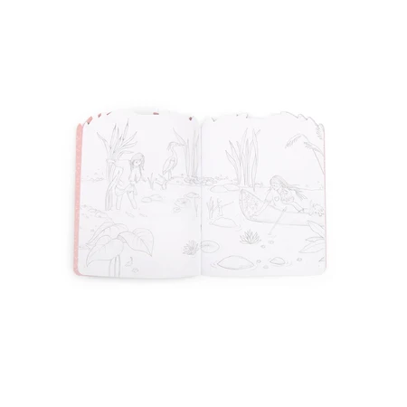 Coloring book with stickers Les Rosalies, Moulin Roty