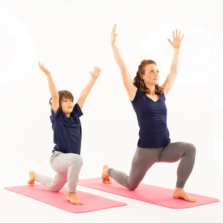 Yoga mat for adults, eco-friendly - Sun and Moon, pink