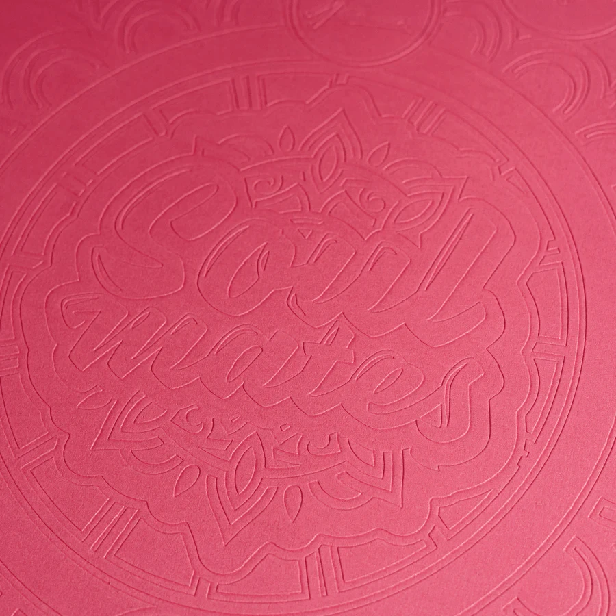 Yoga mat for adults, eco-friendly - Sun and Moon, pink
