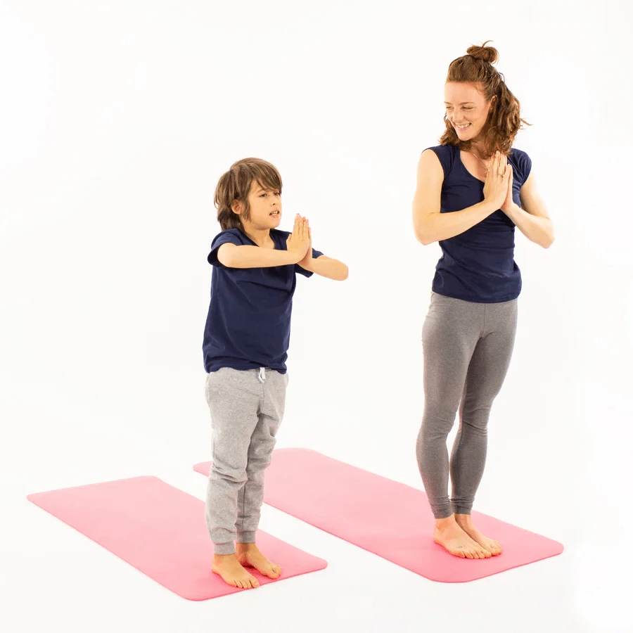 Yoga mat for adults, eco-friendly - Sun and Moon, pink