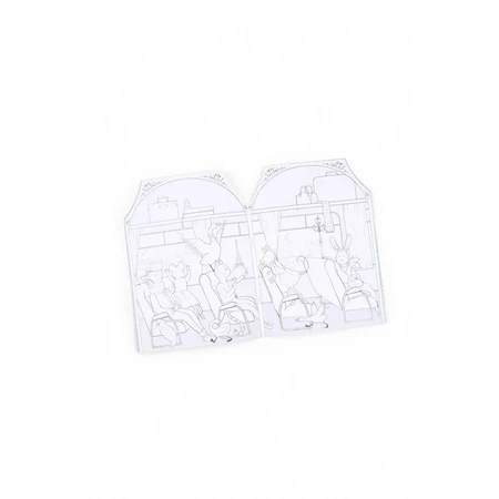 Carte de colorat cu abtibilduri, Mica scoala de dans, Moulin Roty