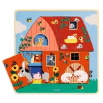 Puzzle a strati Djeco, animali della fattoria