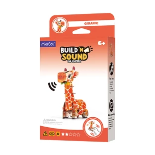 3D Puzzle mit Geräuschen - Giraffe, Build 'n' Sound