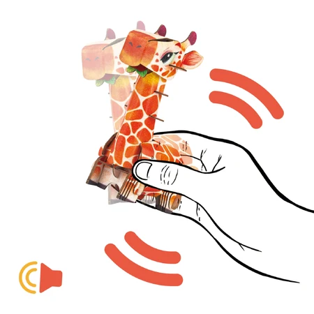 3D Puzzle mit Geräuschen - Giraffe, Build 'n' Sound