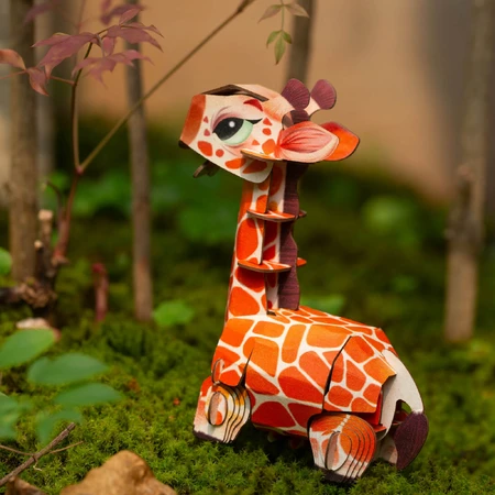 3D Puzzle mit Geräuschen - Giraffe, Build 'n' Sound