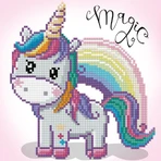 Creative diamond painting set - Unicorn Rainbow