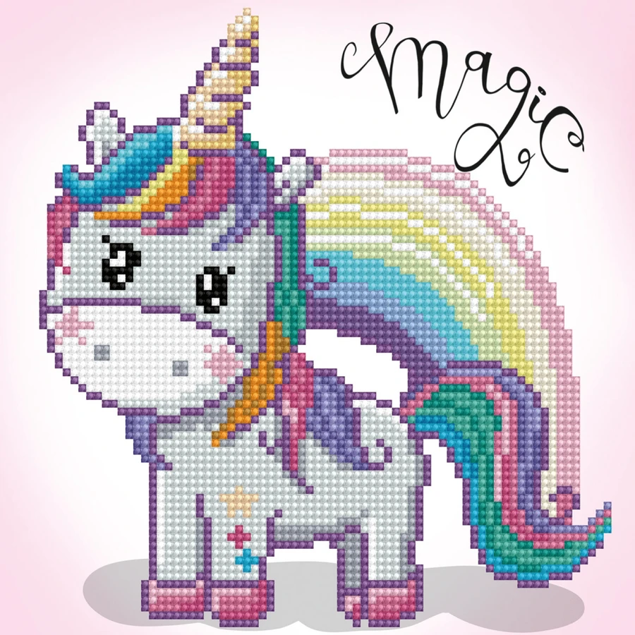 Creative diamond painting set - Unicorn Rainbow