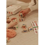 Wooden math cubes