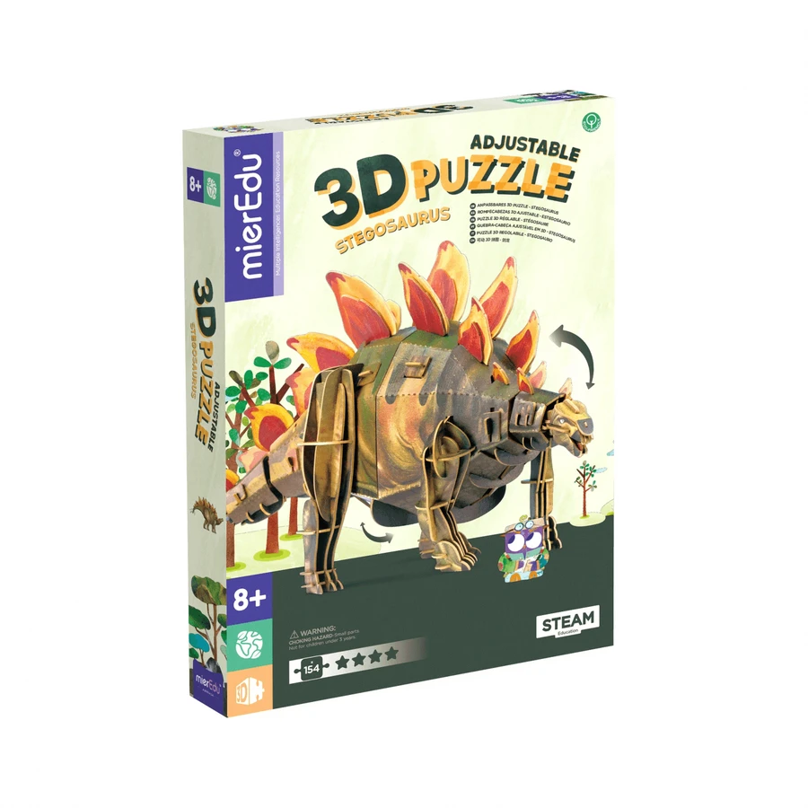 Regulowane puzzle 3D - STEGOSAURUS (deluxe): ceny i cechy