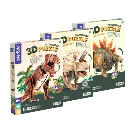 Regulowane puzzle 3D - STEGOSAURUS (deluxe): ceny i cechy